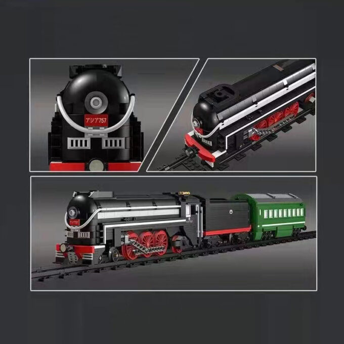 Mould King 12005 - RC SL7 Asia Express-Zug - 1873 Klemmbausteine – Bild 5