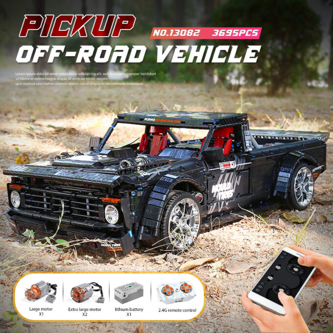 Mould King 13082 - RC Offroad-Truck - 3695 Klemmbausteine – Bild 5
