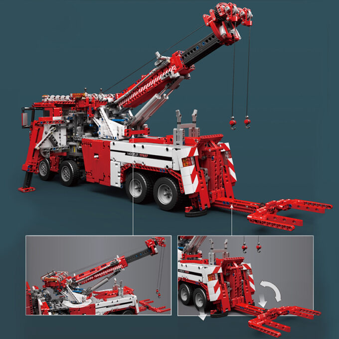 Mould King 17027 - RC Straßenrettung - 4883 Klemmbausteine – Bild 6