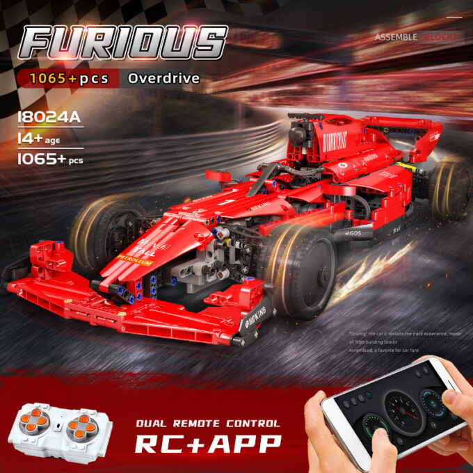 Mould King 18024A - Formula 1 - 1065 Klemmbausteine – Bild 2