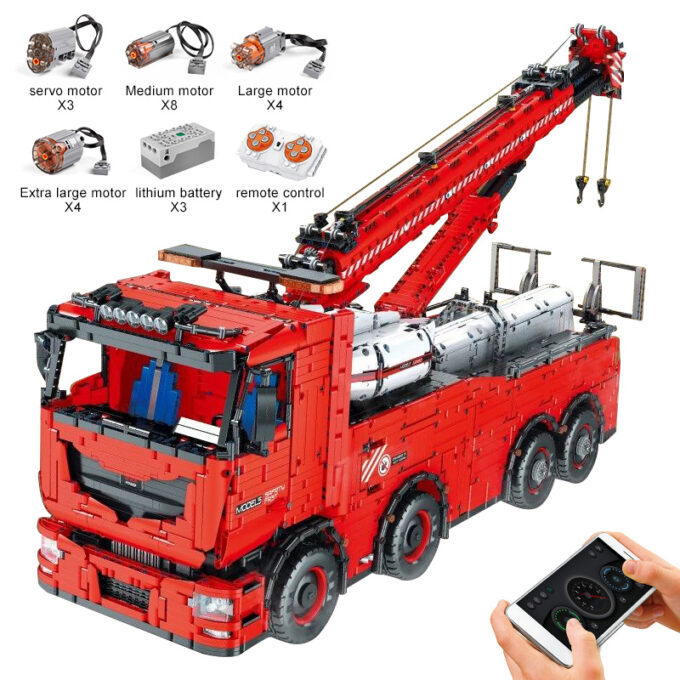 Mould King 19008 - RC-Abschleppwagen - 10966 Klemmbausteine – Bild 2