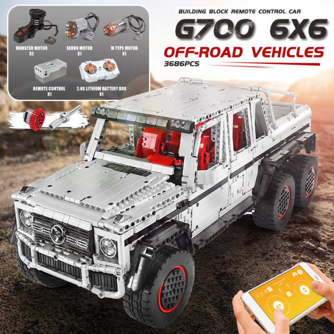 Mould King 13061 - RC G700 6x6 - 3686 Klemmbausteine – Bild 2