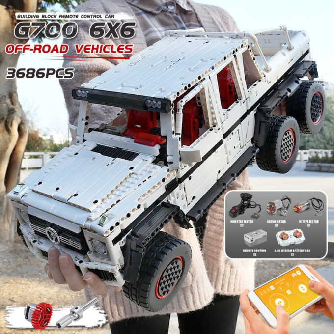 Mould King 13061 - RC G700 6x6 - 3686 Klemmbausteine – Bild 6