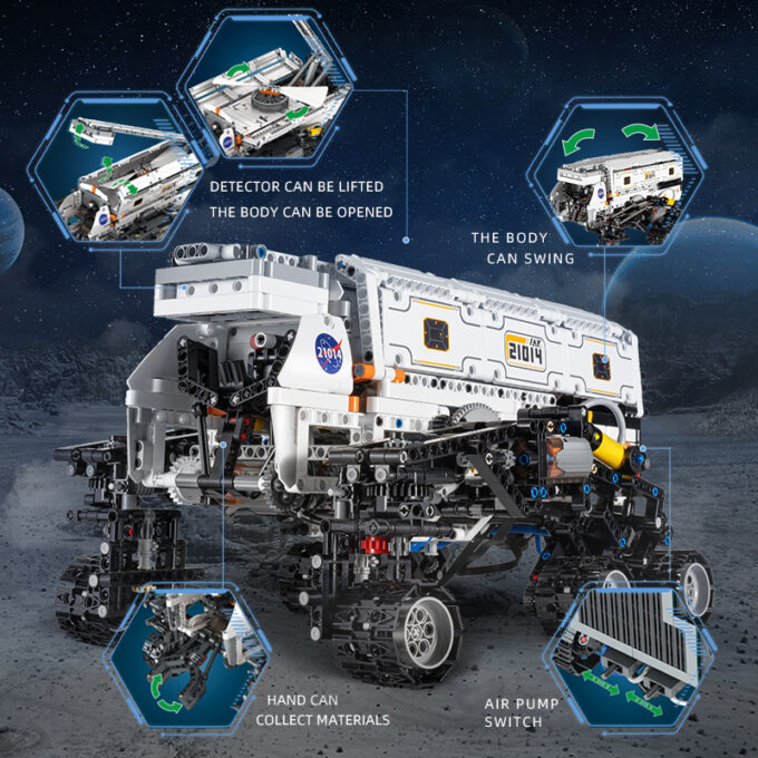 Mould King 21014 - RC Mars Explorer - 1608 Klemmbausteine – Bild 2