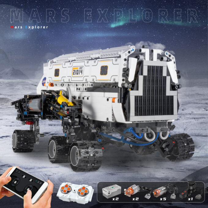 Mould King 21014 - RC Mars Explorer - 1608 Klemmbausteine – Bild 3