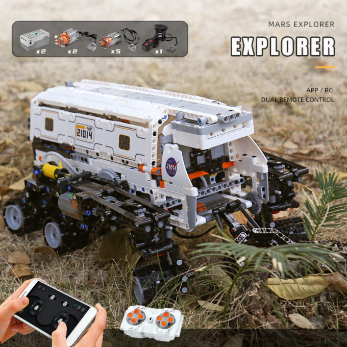 Mould King 21014 - RC Mars Explorer - 1608 Klemmbausteine – Bild 5