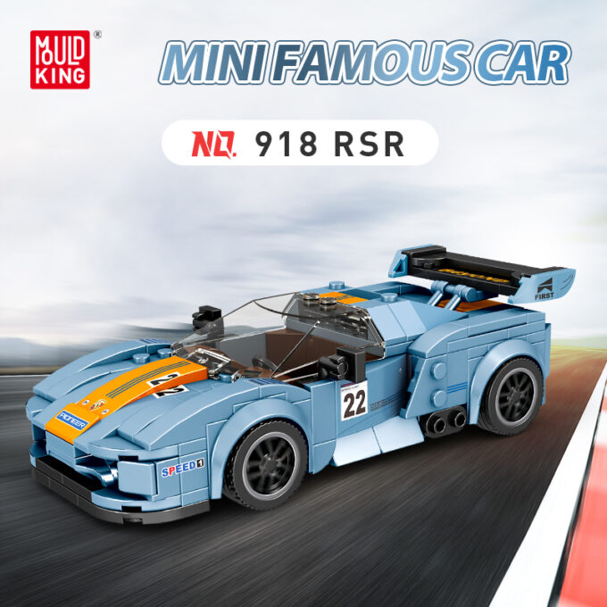 Mould King 27005 - Porsche 918 RSR - 330 Klemmbausteine – Bild 3
