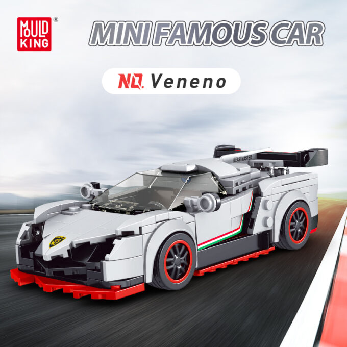 Mould King 27005 - Porsche 918 RSR - 330 Klemmbausteine – Bild 5