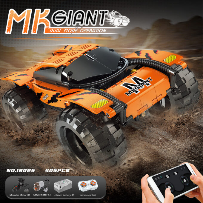Mould King 18025 - RC MK Riese - 405 Klemmbausteine – Bild 2