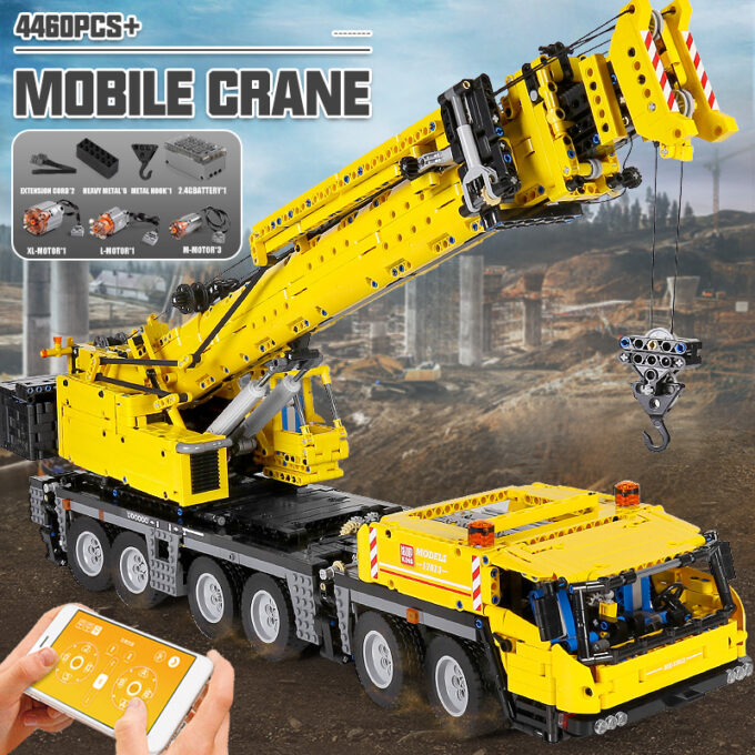 Mould King 17013H - RC Grove GMK-Kran - 4460 Klemmbausteine – Bild 2