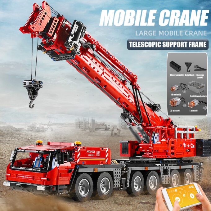 Mould King 17013 - RC Grove GMK-Kran - 4460 Klemmbausteine – Bild 2