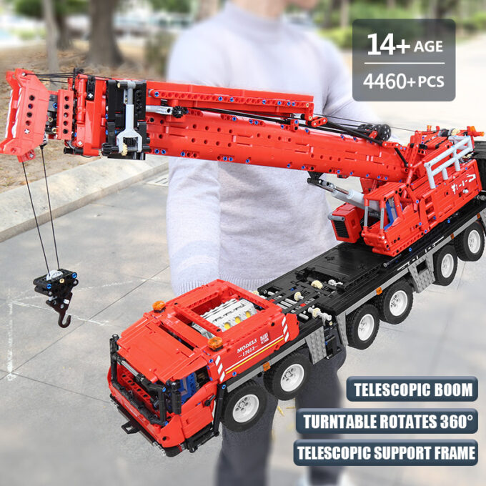 Mould King 17013 - RC Grove GMK-Kran - 4460 Klemmbausteine – Bild 4