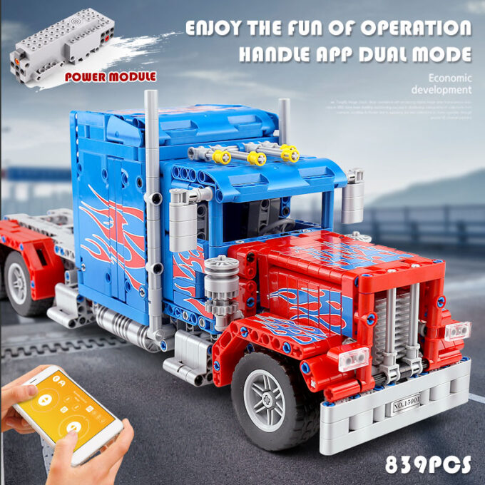 Mould King 15001 - RC-Muscle-Truck - 839 Klemmbausteine – Bild 4