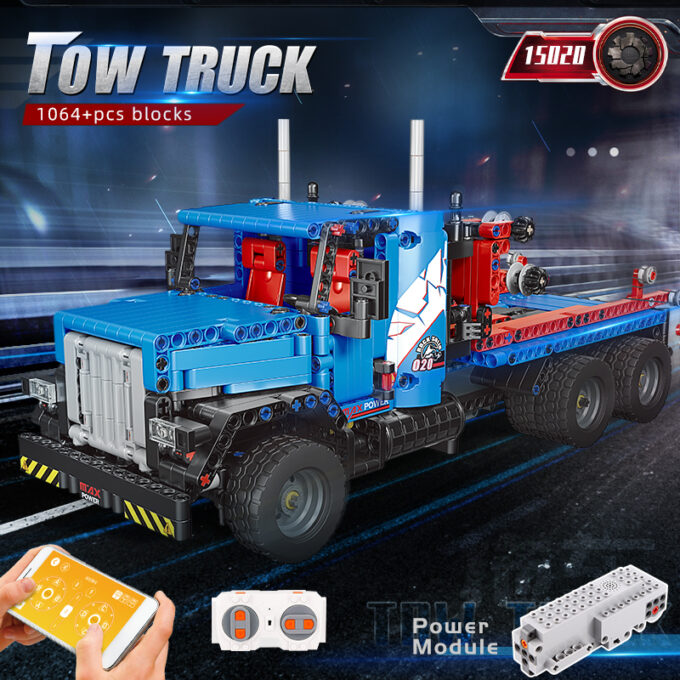 Mould King 15020 - RC-Abschleppwagen - 1064 Klemmbausteine – Bild 2