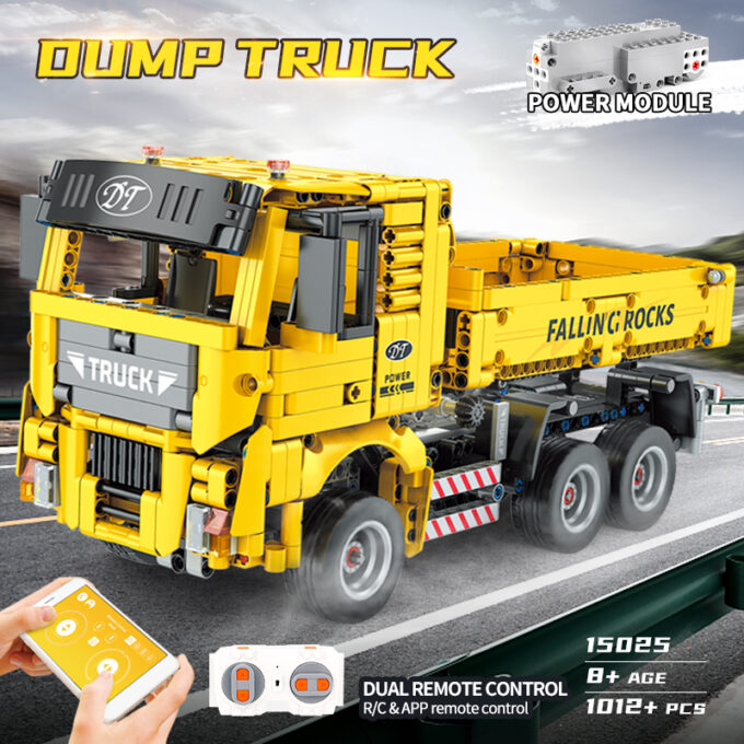 Mould King 15025 - RC Muldenkipper - 1012 Klemmbausteine – Bild 2