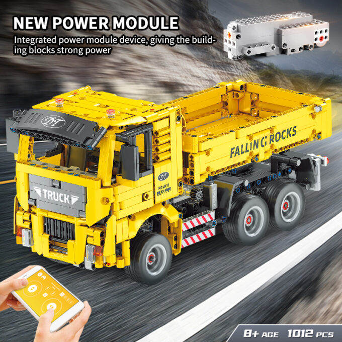 Mould King 15025 - RC Muldenkipper - 1012 Klemmbausteine – Bild 4