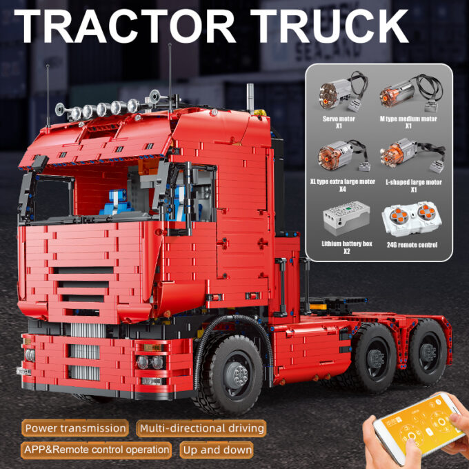 Mould King 19015 - Traktor-LKW - 4825 Klemmbausteine – Bild 2