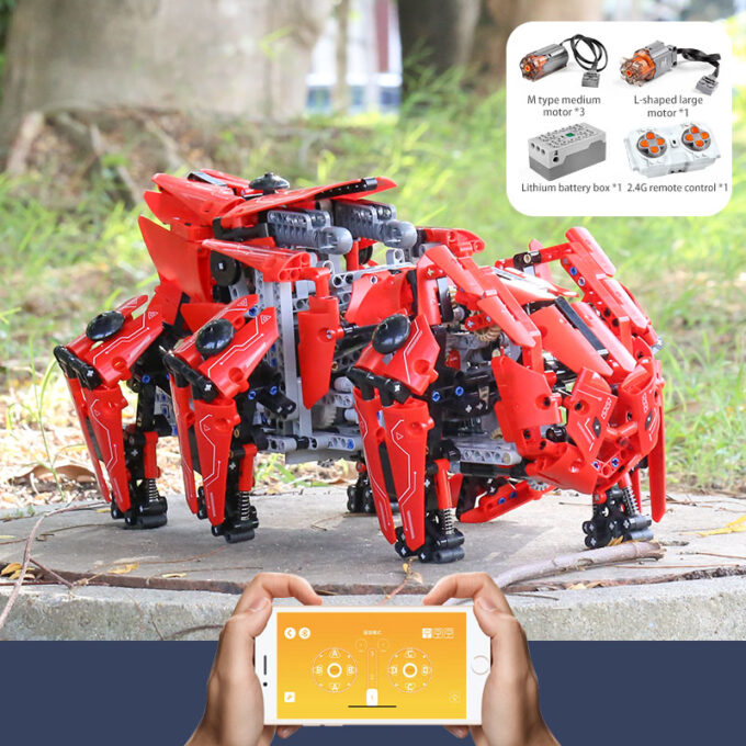 Mould King 20005 - RC Walking Panzer MK-HEXA -1608 Klemmbausteine – Bild 5