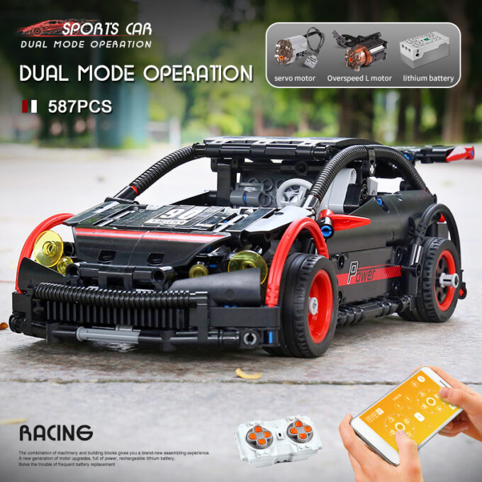 Mould King 18013 - RC Fließheck Typ R - 587 Klemmbausteine – Bild 6