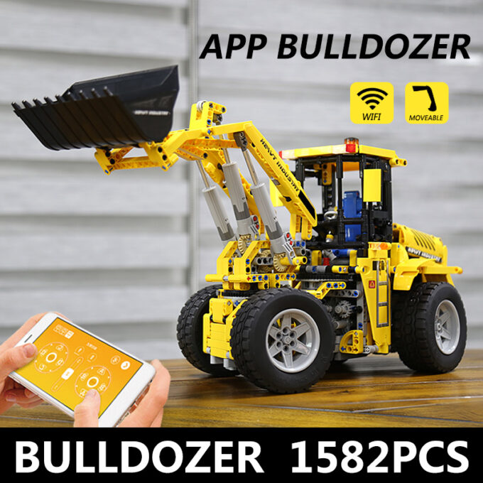 Mould King 13122 - RC-PLANIERDOZER - 1582 Klemmbausteine – Bild 3