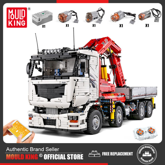 Mould King 19002 - RC Pneumatischer Kranwagen - 8238 Klemmbausteine
