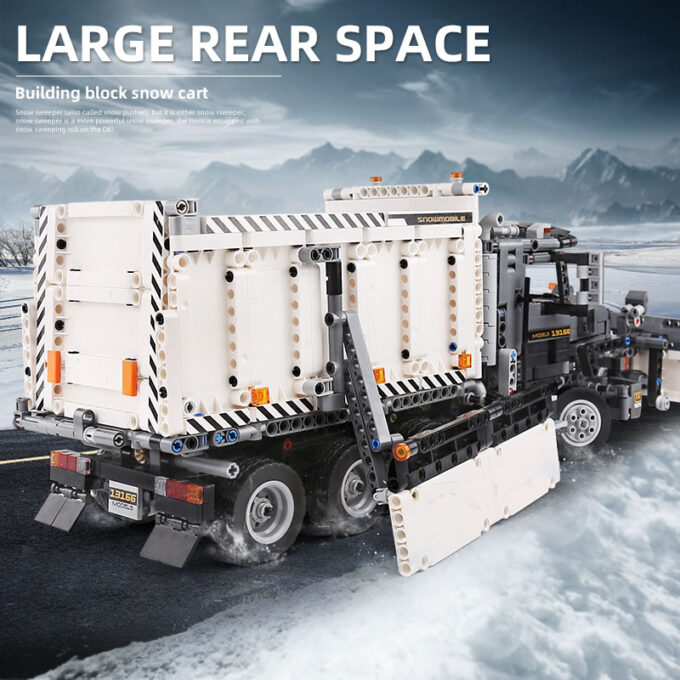 Mould King 13166 - Der Schneepflug-LKW - 1694 Klemmbausteine – Bild 2