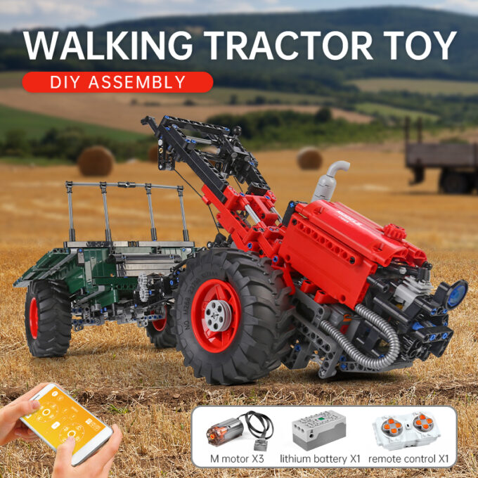 Mould King 17005 - RC-Traktor - 1312 Klemmbausteine – Bild 6