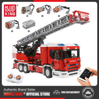 Mould King 17022 - RC Fire Engine - 4886 Klemmbausteine