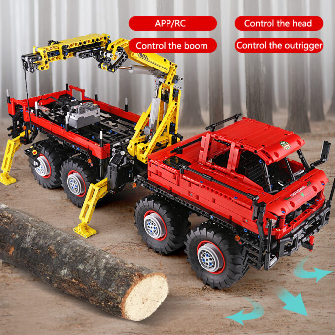Mould King 13146 - RC Knickgelenkter Forstwagen - 3068 Klemmbausteine – Bild 4