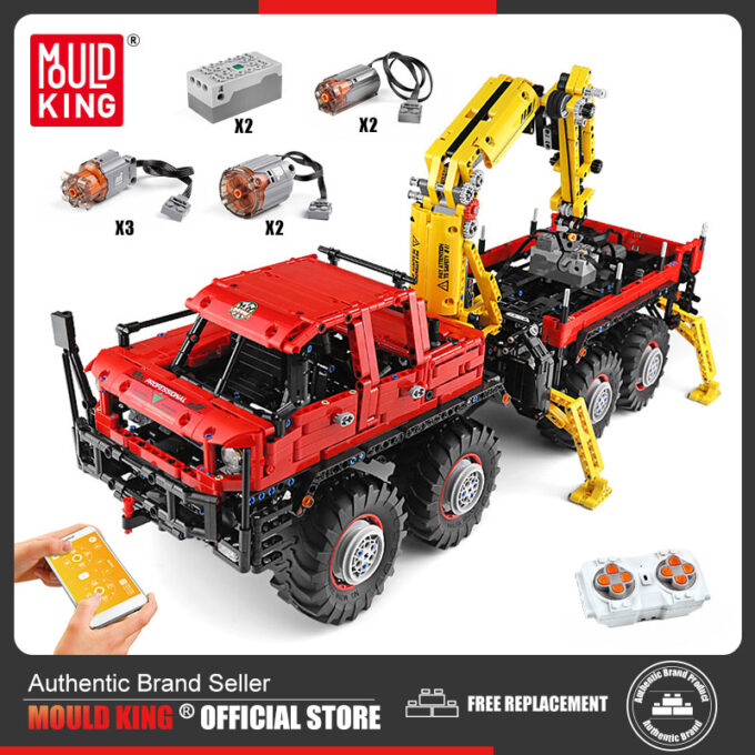 Mould King 13146 - RC Knickgelenkter Forstwagen - 3068 Klemmbausteine