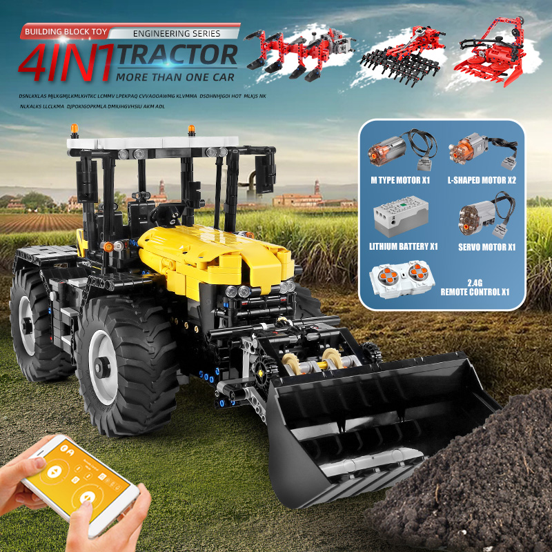 Mould King 17019 4in1 Tractor NO1 Traktor inkl. RC/Fernsteuerung