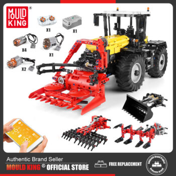 Mould King 17019 - RC Tractor Fastrac 4000er series - 2596 Klemmbausteine