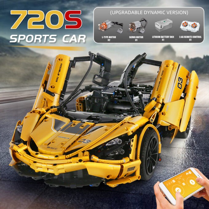 Mould King 13145 - 1:8 Mclaren 720S - 3149 Klemmbausteine – Bild 3