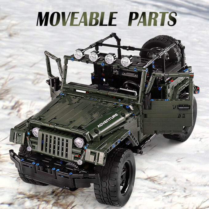 Mould King 13124 - 1:8 WRANGLER - 2096 Klemmbausteine – Bild 6
