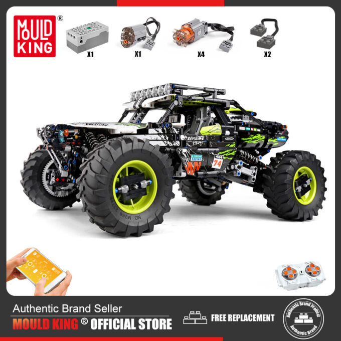 Mould King 18002 - RC Green Hound-Buggy - 1879 Klemmbausteine
