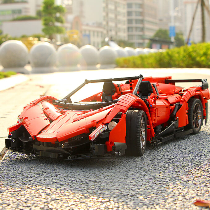 Mould King 13079 - RC 1:8 Lamborghini Veneno mit LED-Beleuchtungskits - 2538 Klemmbausteine – Bild 5