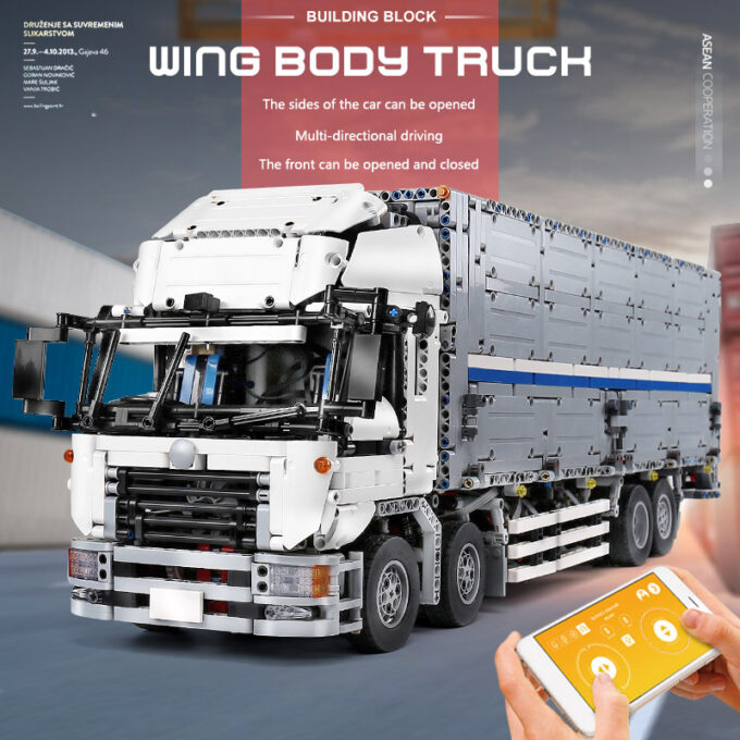 Mould King 13139 - RC Wing Body Truck - 4166 Klemmbausteine – Bild 2