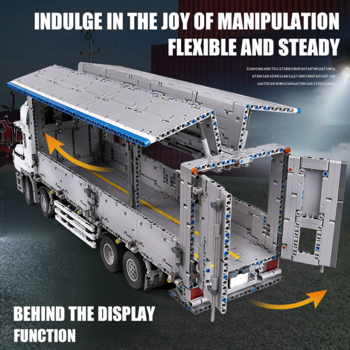 Mould King 13139 - RC Wing Body Truck - 4166 Klemmbausteine – Bild 5
