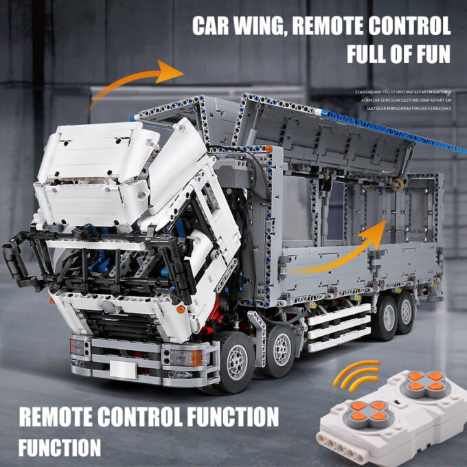 Mould King 13139 - RC Wing Body Truck - 4166 Klemmbausteine – Bild 6