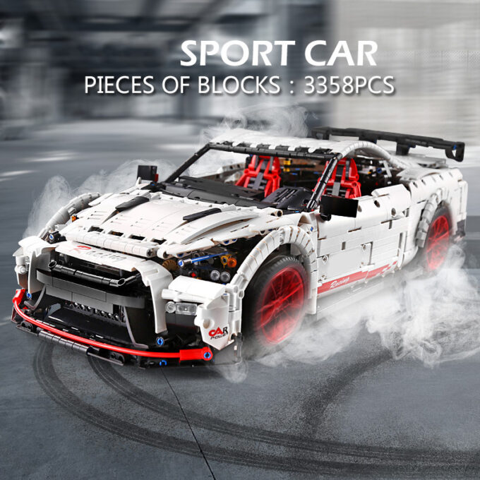 Mould King 13172 - Der Nismo Nissan GTR GT3 - 3358 Klemmbausteine – Bild 3