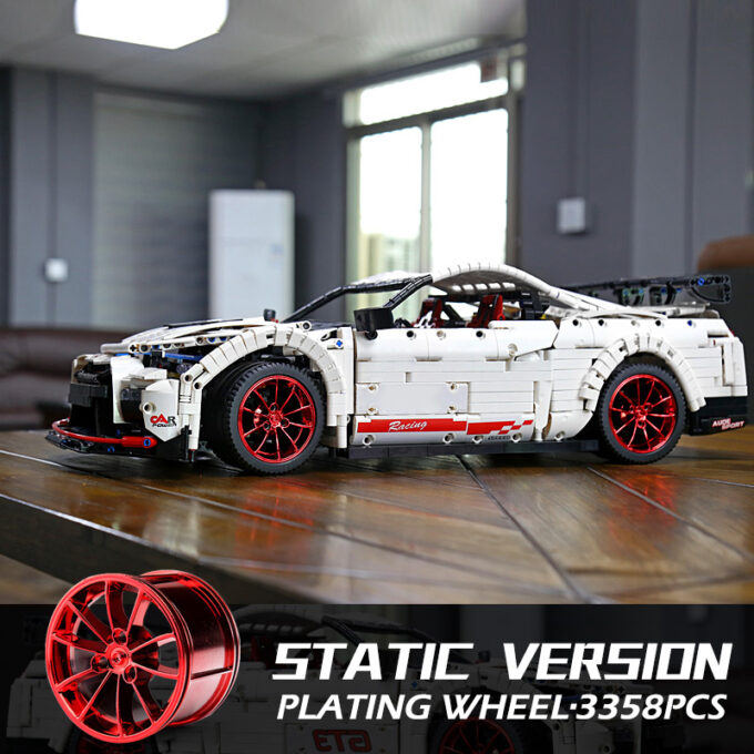Mould King 13172 - Der Nismo Nissan GTR GT3 - 3358 Klemmbausteine – Bild 4