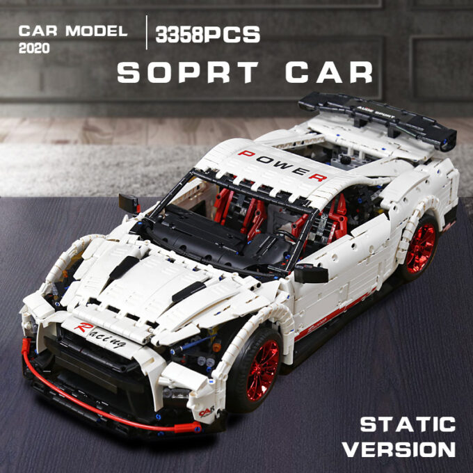 Mould King 13172 - Der Nismo Nissan GTR GT3 - 3358 Klemmbausteine – Bild 6