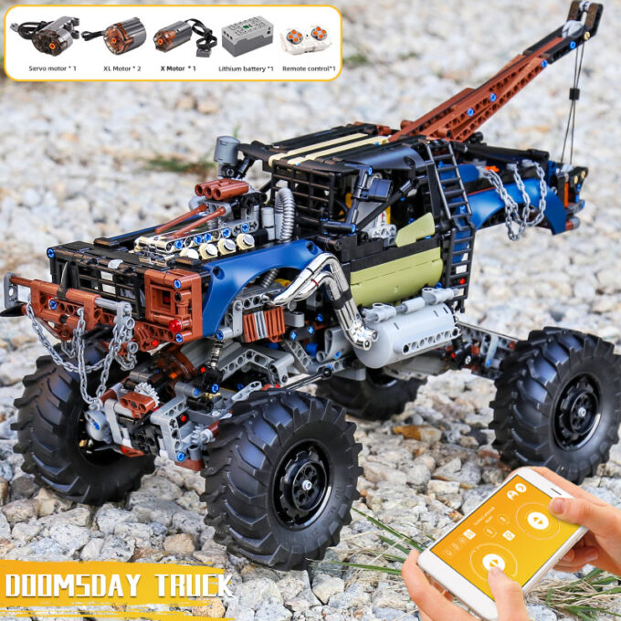 Mould King 18006 - RC Rebel Abschleppwagen - 1507 Klemmbausteine – Bild 2