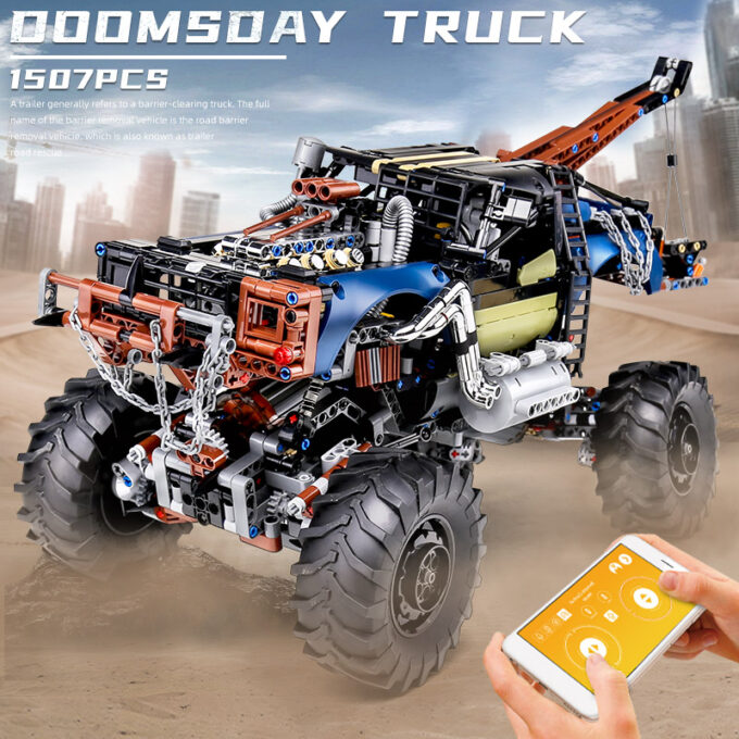 Mould King 18006 - RC Rebel Abschleppwagen - 1507 Klemmbausteine – Bild 3