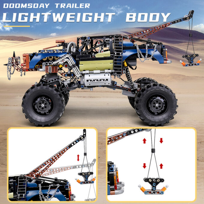 Mould King 18006 - RC Rebel Abschleppwagen - 1507 Klemmbausteine – Bild 5