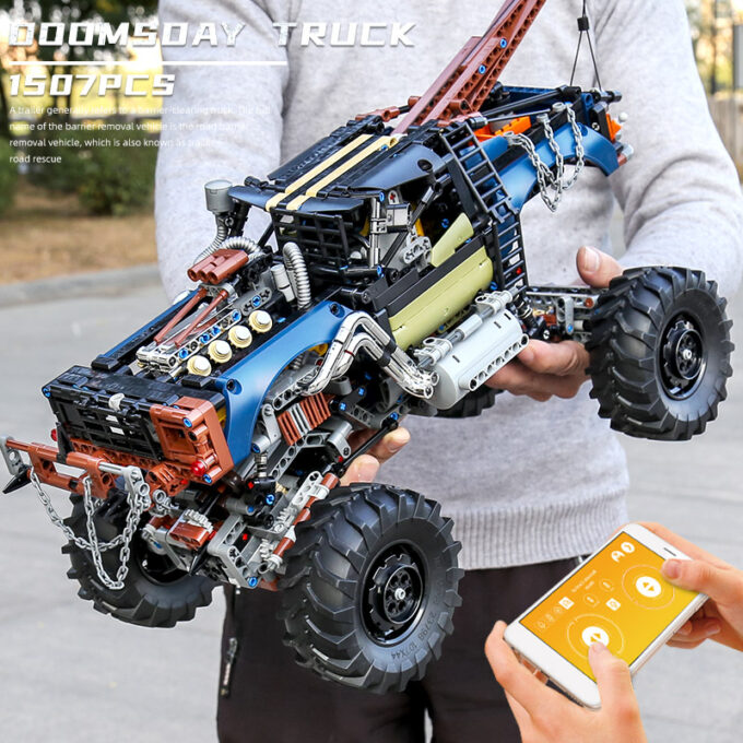 Mould King 18006 - RC Rebel Abschleppwagen - 1507 Klemmbausteine – Bild 6