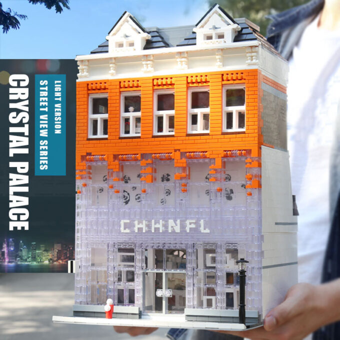 Mould King 16021 - Chanel Crystal House mit LED-Leuchten - 3800 Klemmbausteine – Bild 6