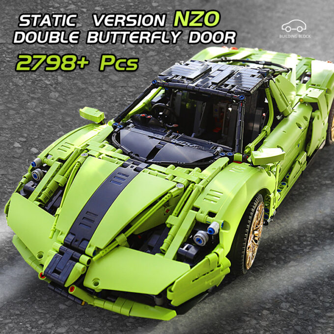 Mould King 13074 - Ferrari Enzo - 2790 Klemmbausteine – Bild 5