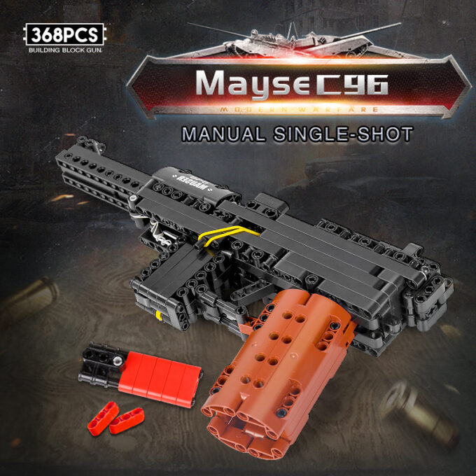 Mould King 14011 - Die Mauser C96-Pistole - 368 Klemmbausteine – Bild 2