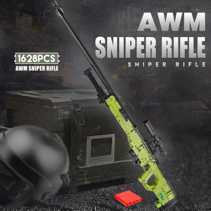 Mould King 14010 - AWM Sniper Rifle - 1628 Klemmbausteine – Bild 2